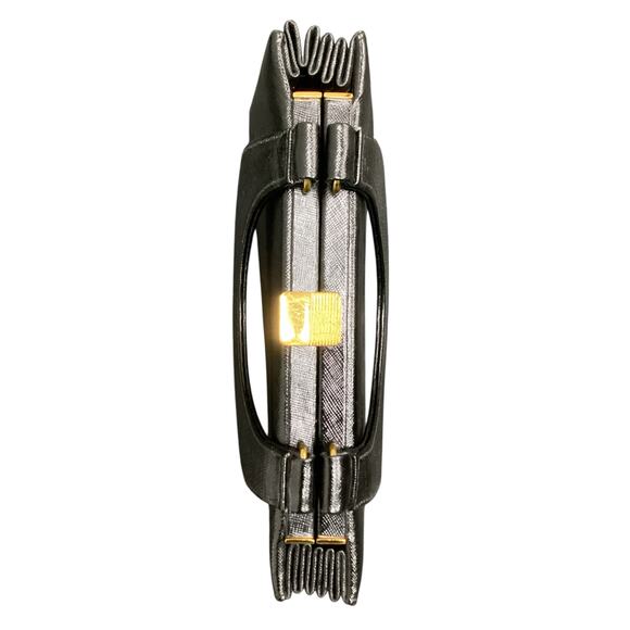 Vintage Susan Gail Purse Women’s One Size Small Textured Leather Bag Two Handles - Picture 4 of 7